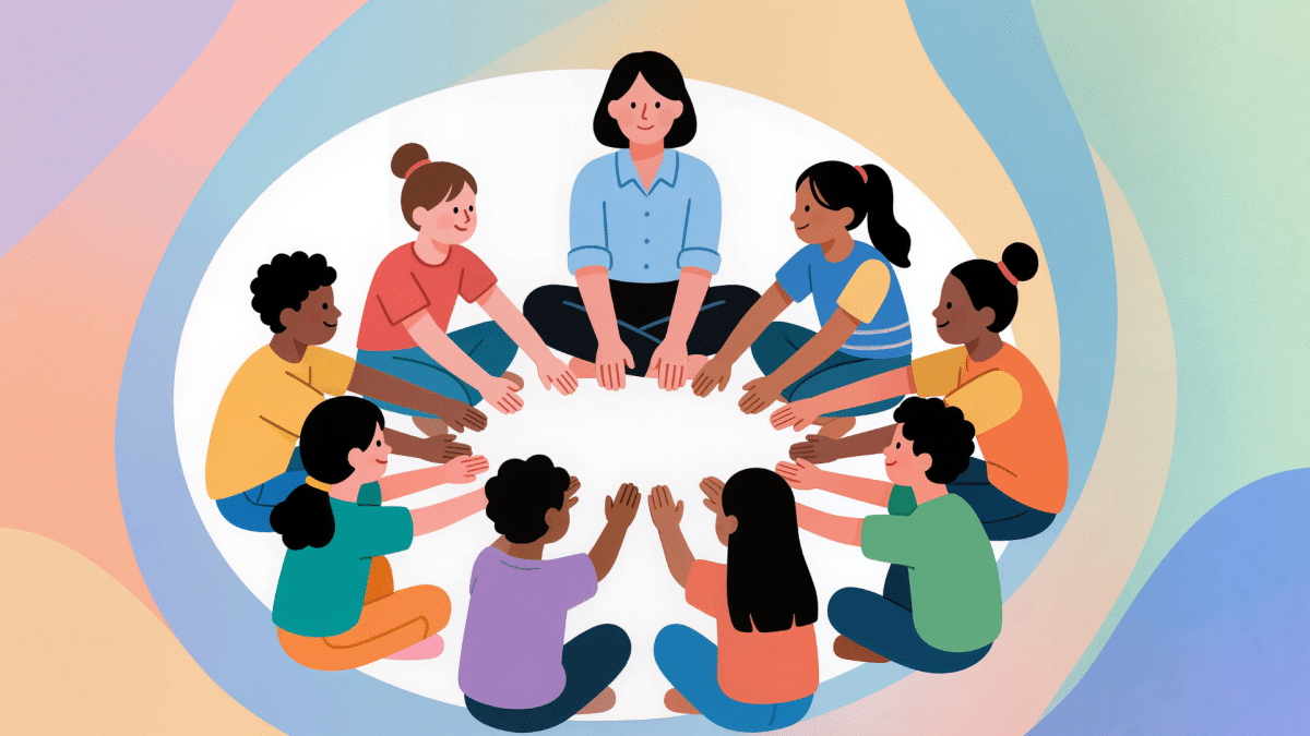 Barn i förskolemiljö i Botkyrka som leker och lär tillsammans