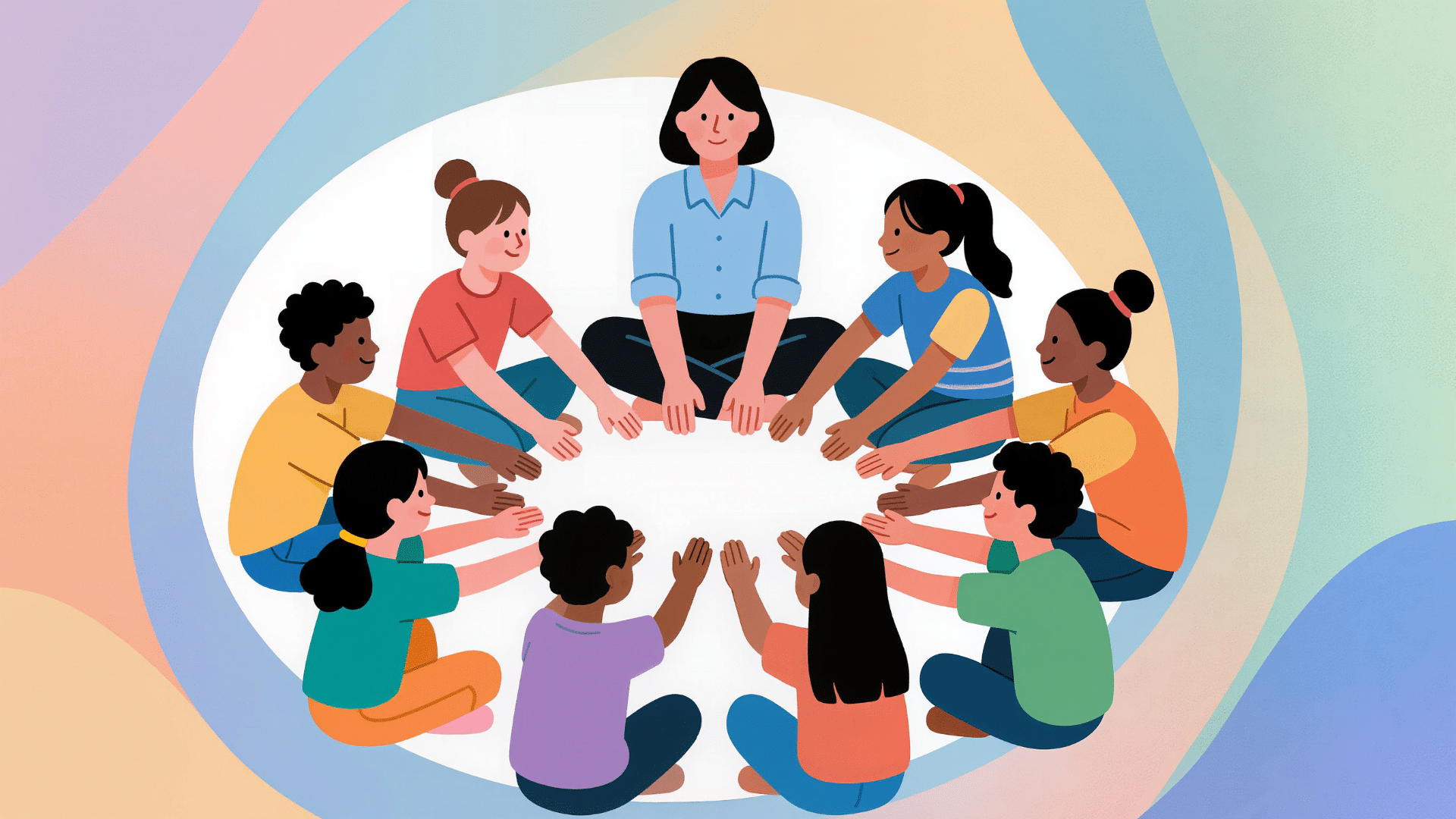 Barn i förskolemiljö i Botkyrka som leker och lär tillsammans