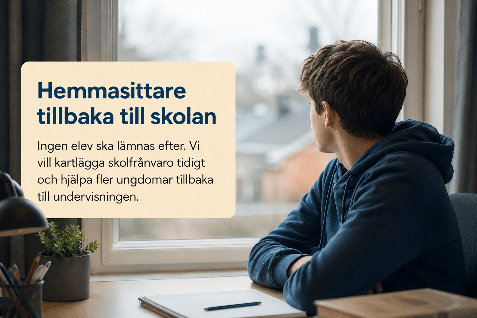 Elev får stöd för att komma tillbaka till skolan efter lång frånvaro.