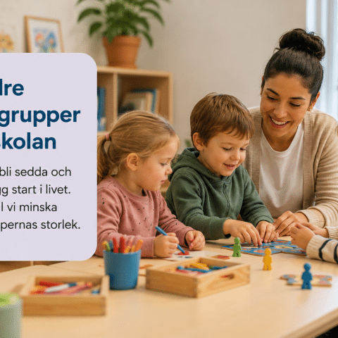 Trygg förskolemiljö i Botkyrka där barn får mer tid med pedagogerna.